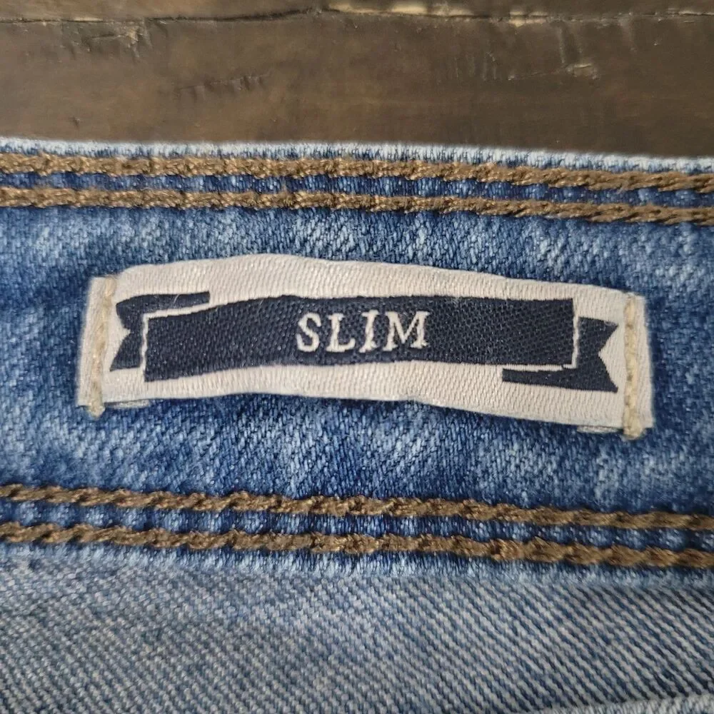 Fat Face Men's Slim Straight Denim Jeans 32x29 Classic Blue Wash